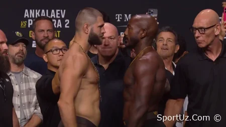 Irji Proxazka va Xalil Rauntri UFC 320-dagi jang oldidan qarashlar jangini o'tkazdilar