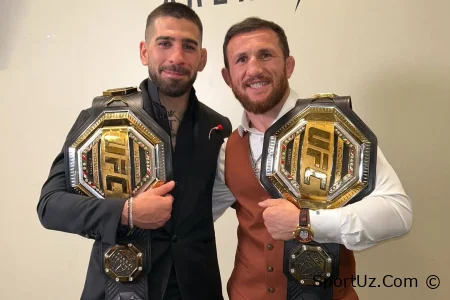 Iliya Topuriya Merab Dvalishvilini UFC 320 g'alabasi bilan tabrikladi
