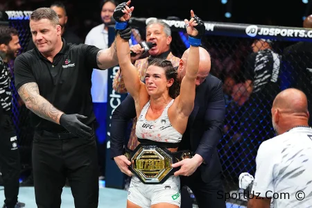Makkenzi Dern Virna Jandirobani mag'lub etib, ayollar minimal vaznida UFC unvonini qo'lga kiritdi