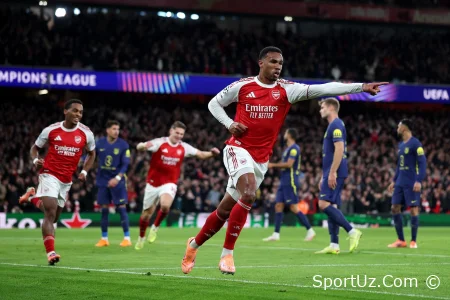 "Arsenal" himoyachisi Magalhaes 2020-yildan beri o'z pozitsiyasida eng ko'p gol urdi