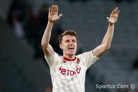 Aleksandr Golovin "Monako" uchun mavsumda birinchi marta to'liq o'yin o'ynadi