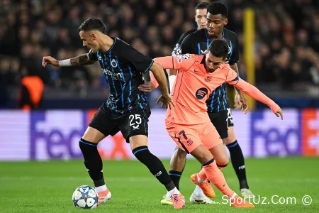"Bryugge "va" Barselona " Chempionlar Ligasi o'yinida oltita gol urib, durang o'ynashdi
