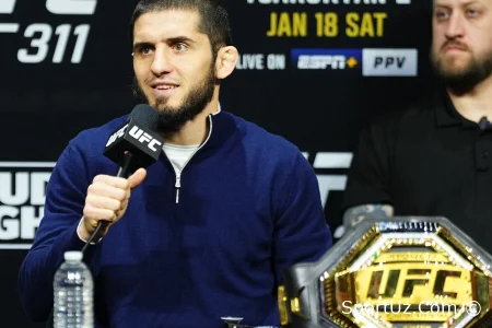Islom Maxachev UFC 322da titul jangiga to'liq tayyorligini bildirdi