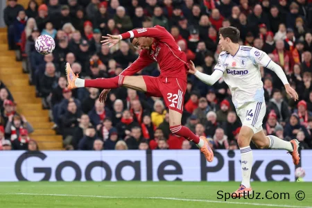 "Liverpul" APLda to'rtta mag'lubiyat seriyasini to'xtatdi