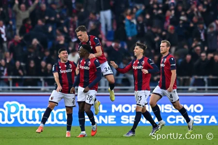 "Napoli" jamoasi "Bolonya" ga mag'lub bo'ldi va A seriyasida birinchi o'rinni yo'qotdi