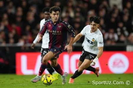 "Valensiya" La Liga o'yinida "Levante" ni mag'lub etdi