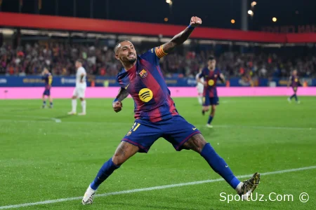 "Barselona" vingeri Rafinya jarohatdan keyin mashg'ulotlarga kirishdi