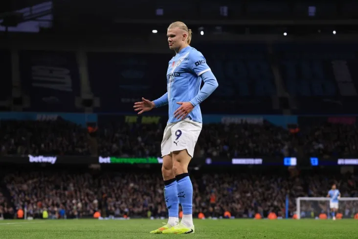 Erling Holland Luis Suaresning Premer-Ligadagi gol urish rekordini takrorladi