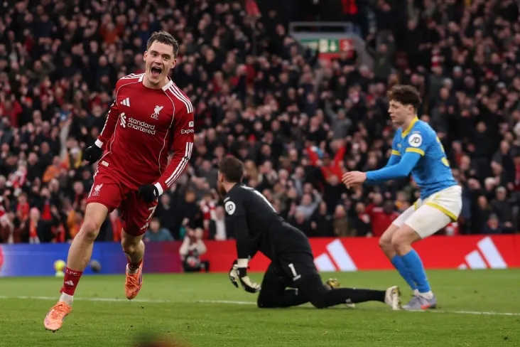 "Liverpul" "Vulverhempton" ni 18-turda mag'lub etdi, Virts mersisaydliklar uchun birinchi golini kiritdi