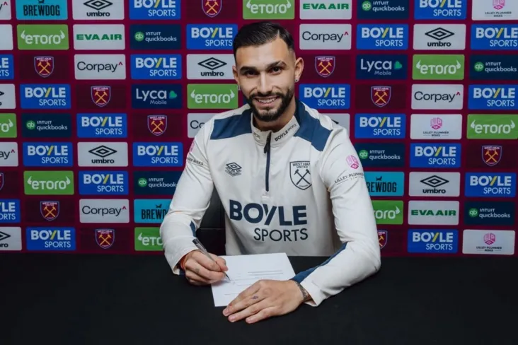 "Vest Xem Yunayted" "Latsio" dan hujumchi Valentin Kastelyanosni sotib oldi