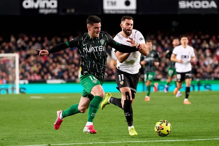 "Valensiya "La liganing 19-turida" Elche " ni mag'lub eta olmadi va chiqish zonasida qoldi