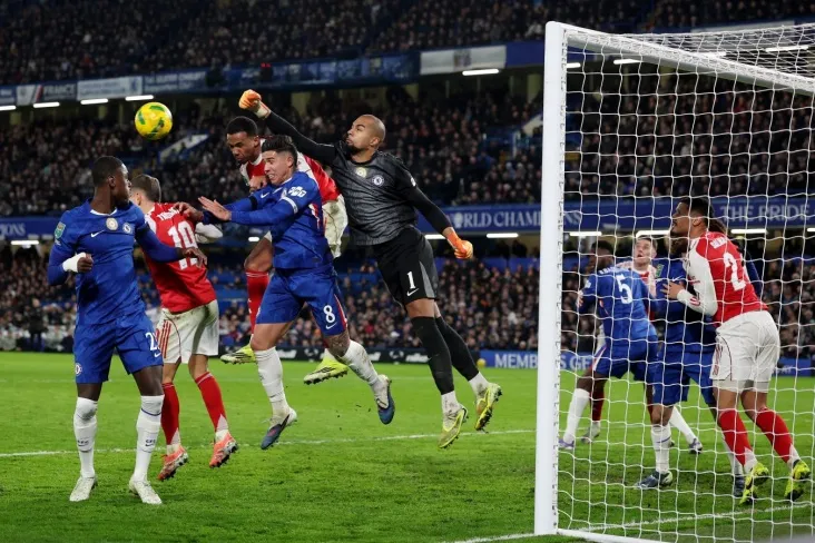 "Arsenal" "Chelsea" ni besh golli o'yinda liga Kubogi yarim finalida mag'lub etdi