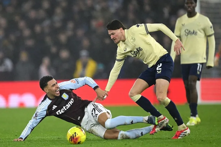 Aston Villa APLning 22-turida "Everton" ga minimal darajada mag'lub bo'ldi