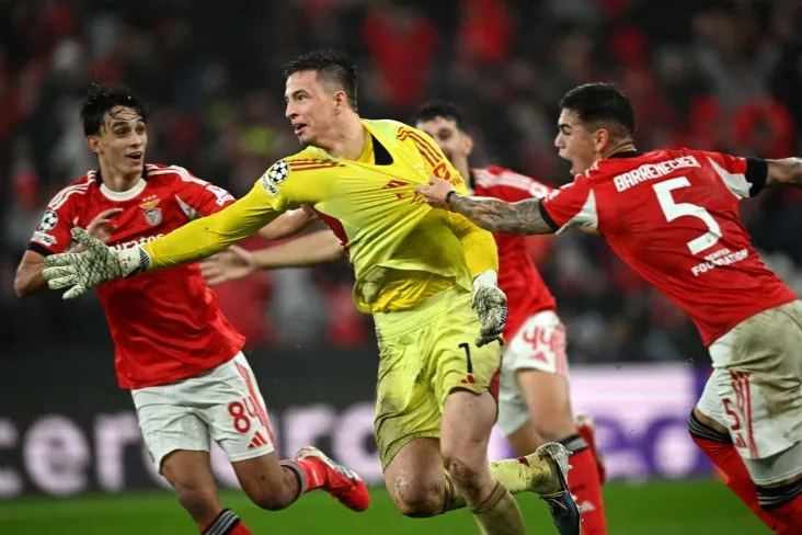 Trubin" Benfika "ning Chempionlar Ligasidagi" Real " bilan o'yini oldidan o'z golini esladi