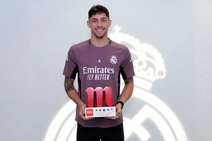 Federiko Valverde "Real" da fevral oyining eng yaxshi o'yinchisi deb tan olingan