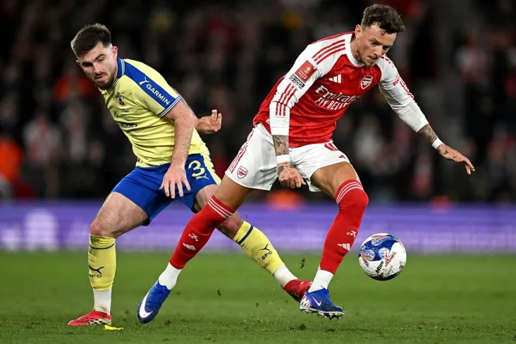 "Arsenal "1/4 finalda" Sautgempton " ga mag'lub bo'lib, Angliya Kubogidan chiqib ketdi