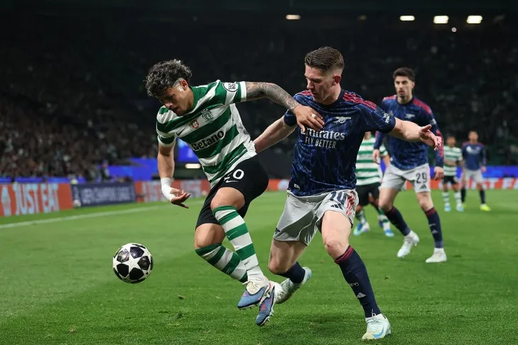 "Arsenal" ning "Sporting" ustidan 90+1-daqiqada g'alabasi LCH 1/4 final o'yinining video sharhida