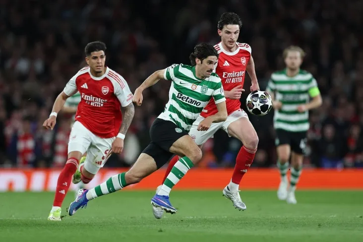 Chempionlar Ligasi 1/4 finalining javob o'yinining video sharhi "Arsenal" - "Sporting"