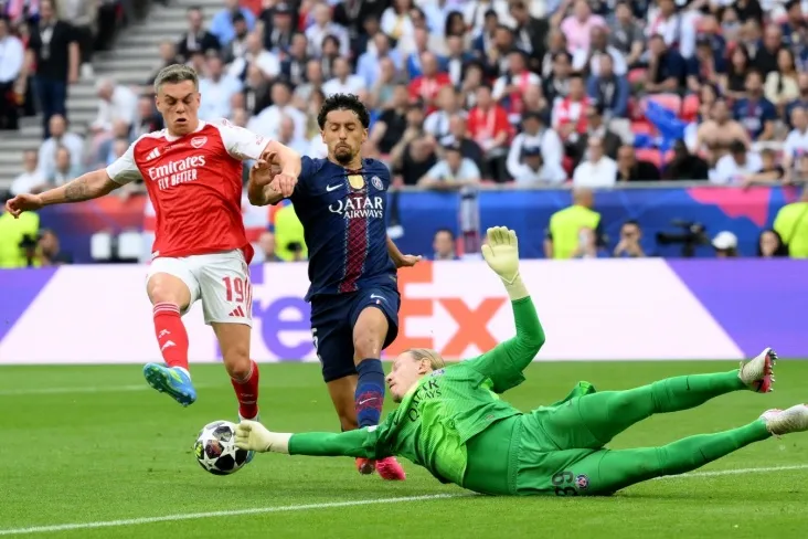 LCH PSJ final video sharhi Arsenal Matvey Safonov ishtirokidagi penaltilar seriyasi bilan