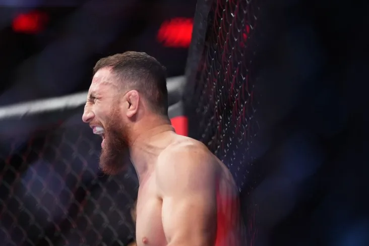 "Men tayyorman." Merab Dvalishvili Edgarni mag'lubiyatga uchratganidan keyin Sehudoni kurash jangiga chaqirdi