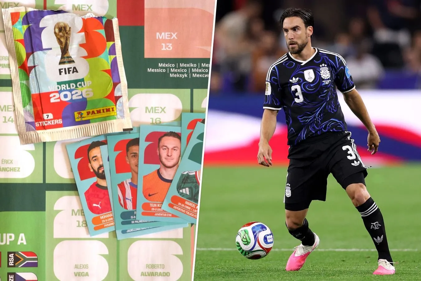 Argentina himoyachisi Tagliafiko 2026 yilgi jahon chempionati albomini stikerlar bilan yig'a olmaydi