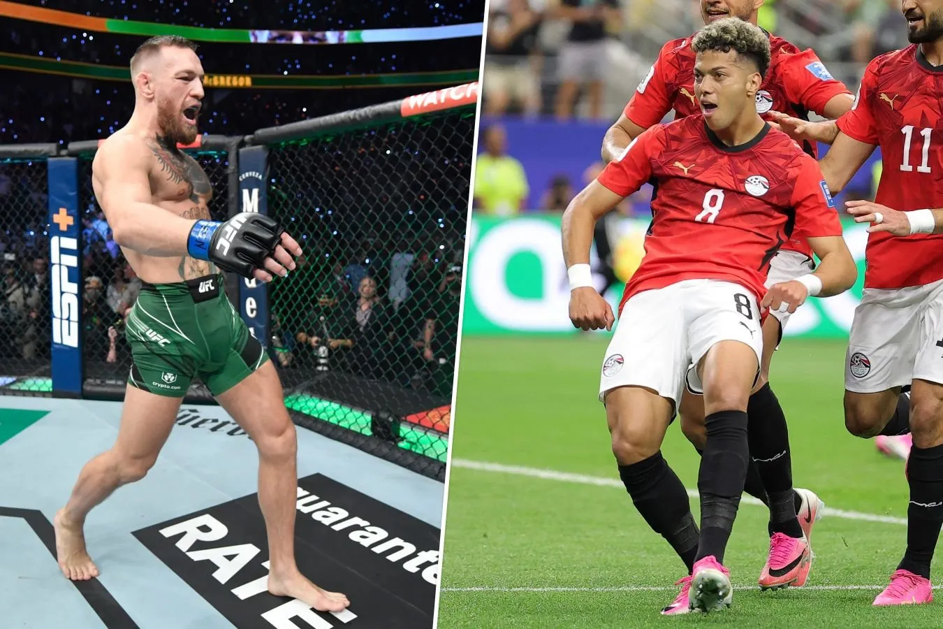 Misrlik Ashur jahon chempionatidagi golni UFC afsonasi Konor Makgregorning yurishi bilan nishonladi