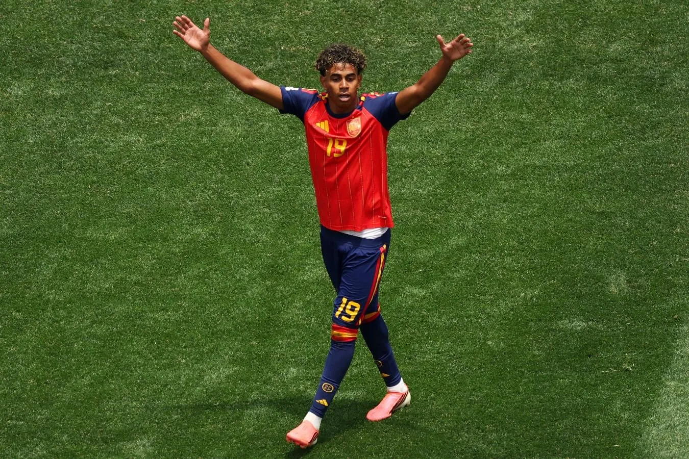 Lamin Yamal 2026 yilgi jahon chempionatida, Ispaniya — Belgiya o'yinidagi statistika: gollar, paslar, kartochkalar