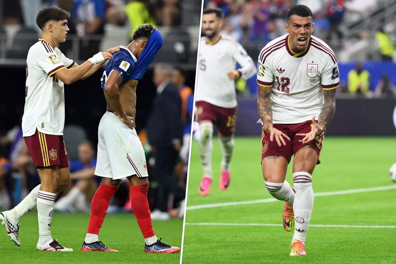 Mbappe yig'lab yubordi, Porro golni yorqin nishonladi. 2026 yilgi jahon chempionatining yarim finalida Ispaniya g'alabasi fotosurati
